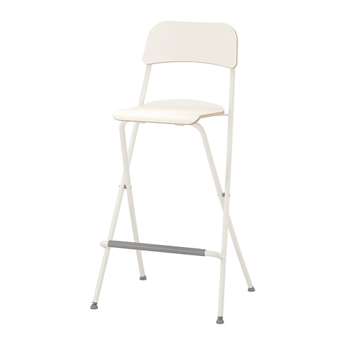 FRANKLIN - 折疊吧台椅, 白色/白色, 74 公分 | IKEA 線上購物 - PE735718_S4