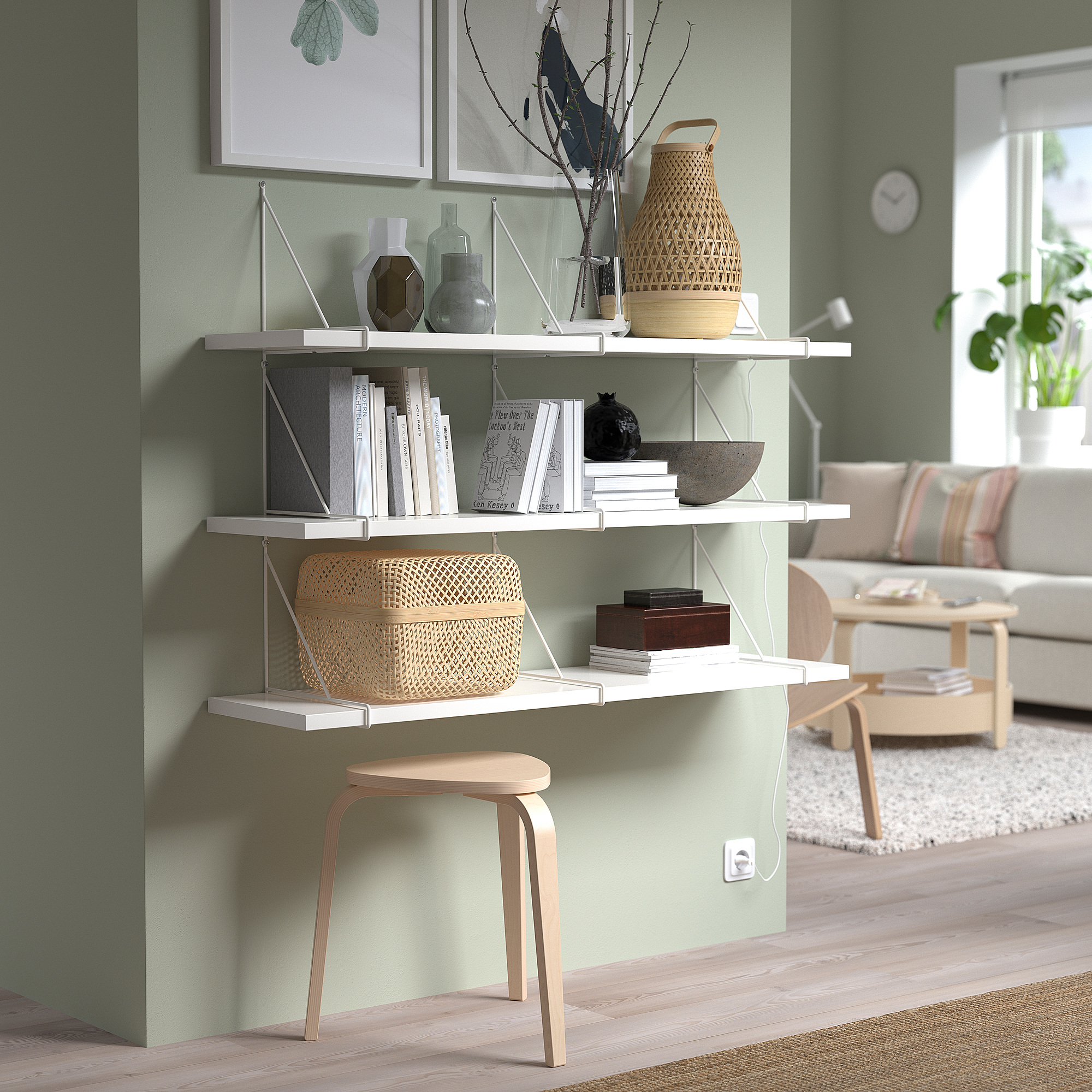 BERGSHULT/PERSHULT wall shelf combination