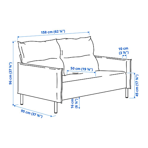 MANNARP 雙人座沙發