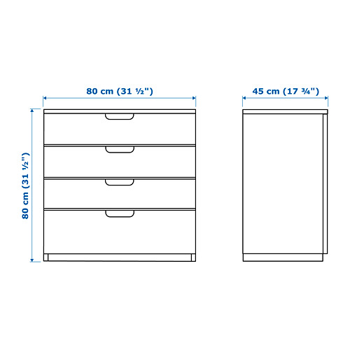 GALANT - drawer unit, white stained oak veneer | IKEA Taiwan Online - PE645442_S4