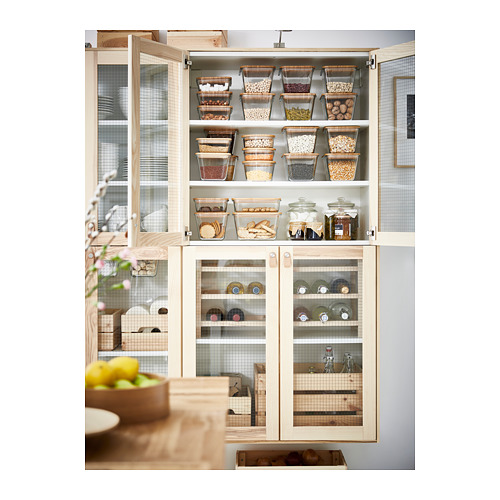 IKEA 365+ - 附蓋保鮮盒, 方形 玻璃/竹 | IKEA 線上購物 - PH150452_S4