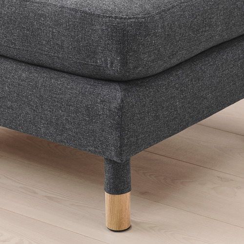 LANDSKRONA - footstool, Gunnared dark grey/wood | IKEA Taiwan Online - PE680127_S4