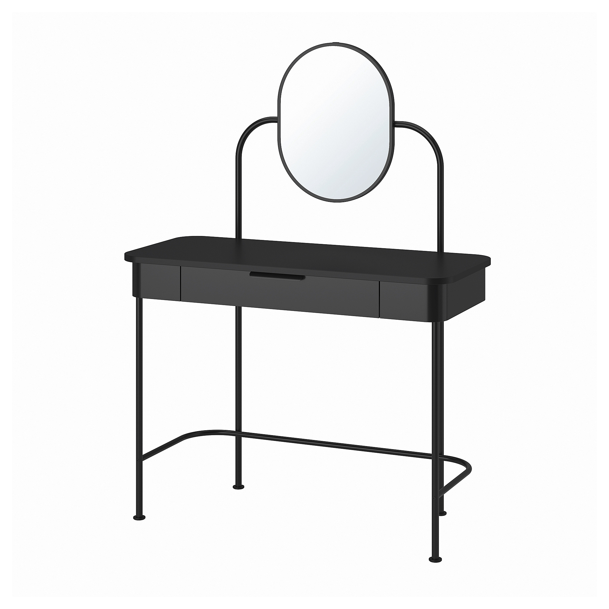 GRÅFJÄLLET - 化妝台, 碳黑色, 100x42 公分| IKEA 線上購物