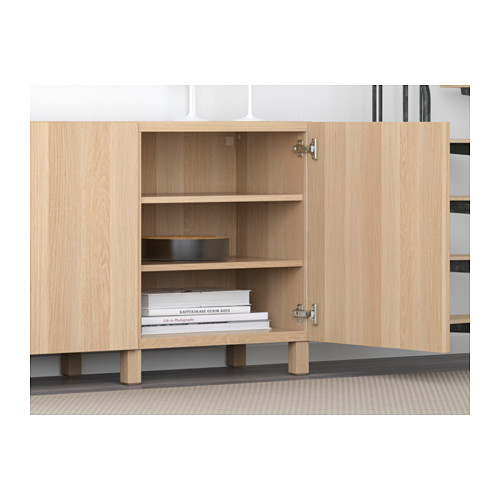 BESTÅ - storage combination with doors, Lappviken white stained oak effect | IKEA Taiwan Online - PE583066_S4