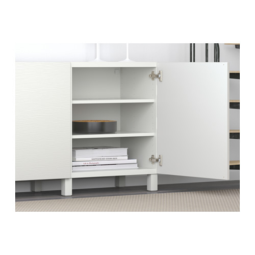 BESTÅ - storage combination with doors, white/Laxviken white | IKEA Taiwan Online - PE583096_S4
