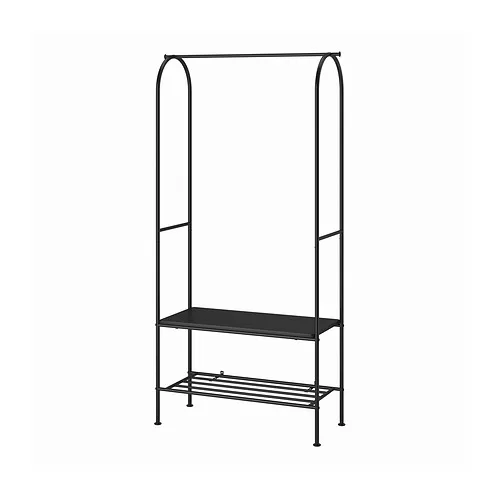 GRÅFJÄLLET - 衣帽架連鞋履收納, 碳黑色, 90x36x175 公分 | IKEA 線上購物 - PE944560_S4