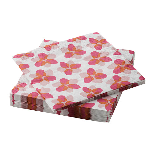 TOFSAND - 餐巾紙，粉紅色，33x33 公分 | IKEA 線上購物 - E1014303_S4