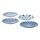 ENTUSIASM - Side plate, patterned/blue, 18cm | IKEA Taiwan Online - PE835102_S1