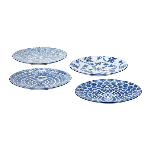 ENTUSIASM - 麵包碟, 具圖案/藍色 | IKEA 線上購物 - PE835102_S4