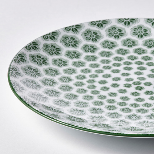 ENTUSIASM - side plate, patterned/green | IKEA Taiwan Online - PE835108_S4