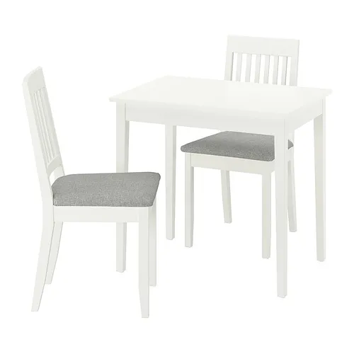 NÄSINGE/NÄSINGE - 一桌二椅, 白色/白色 Tibbleby米灰色, 80x60 公分 | IKEA 線上購物 - PE980629_S4