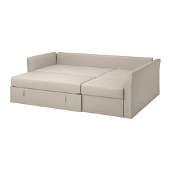 HOLMSUND - corner sofa-bed, Nordvalla medium grey | IKEA Taiwan Online - PE577764_S3