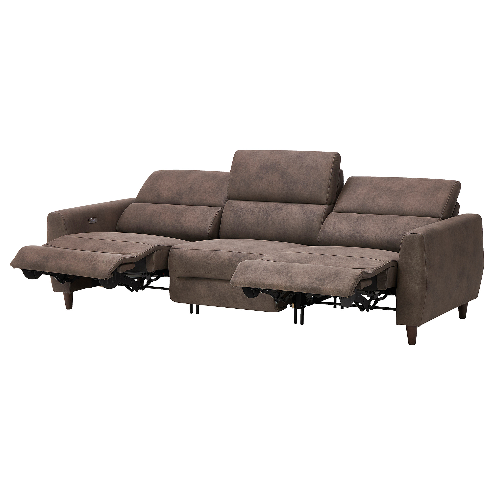 RULLERUM 3-seat sofa w 2 electric recliners