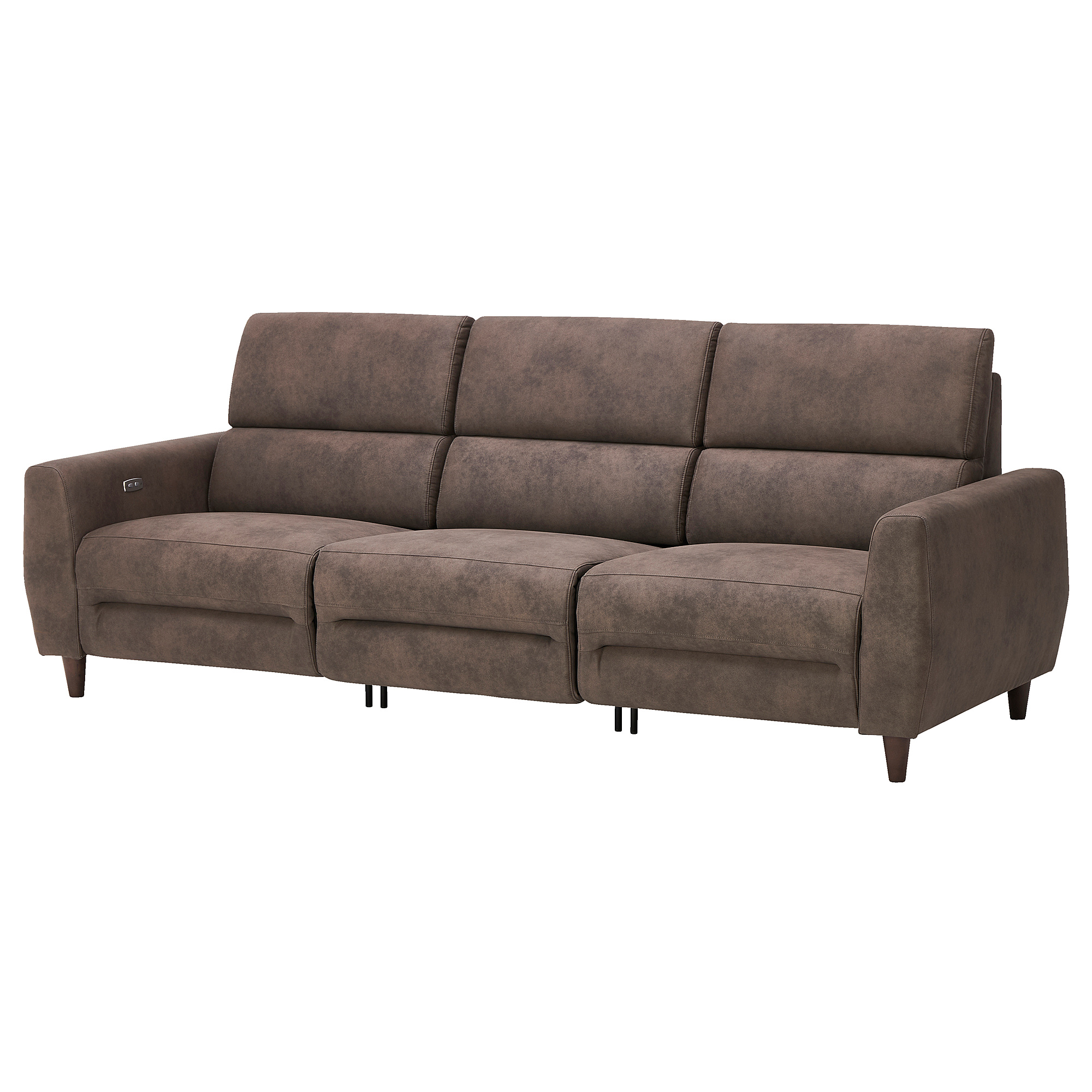 RULLERUM 3-seat sofa w 2 electric recliners