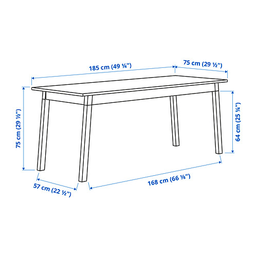 PINNTORP/PINNTORP table and 6 chairs