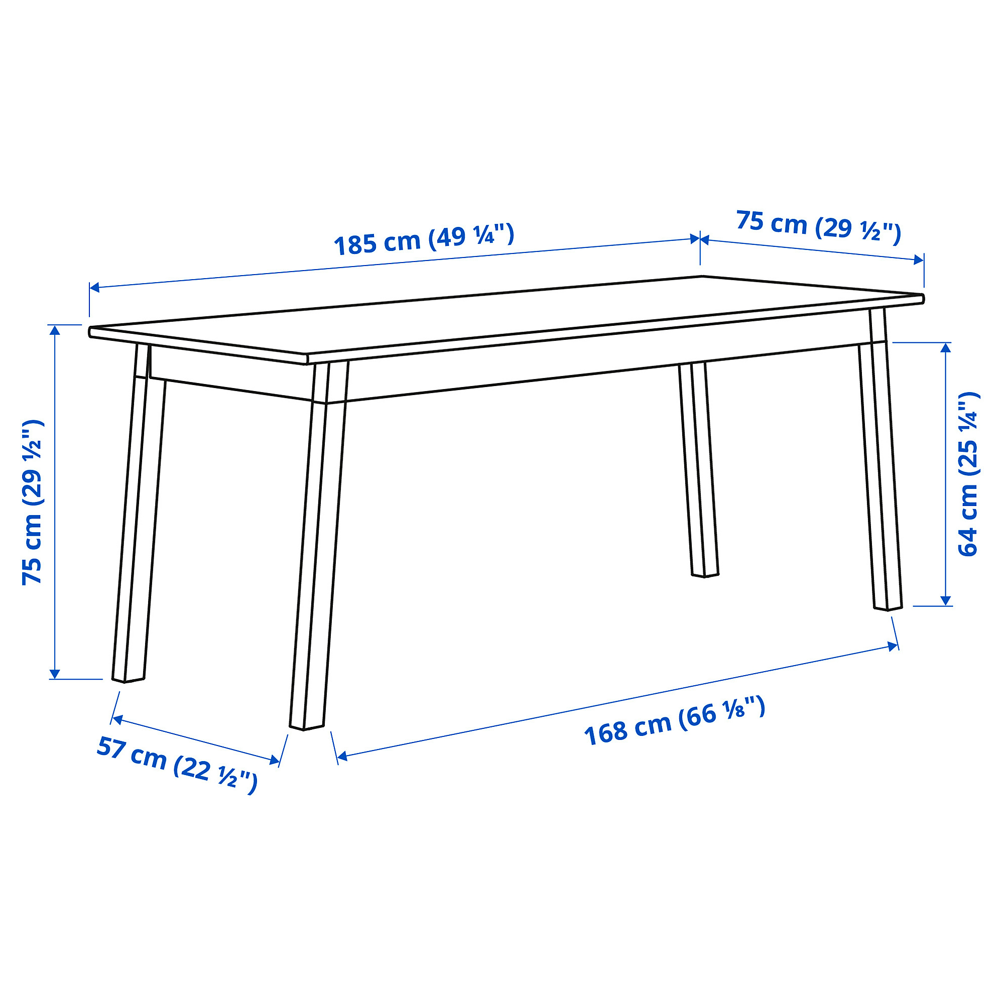 PINNTORP/PINNTORP table and 6 chairs