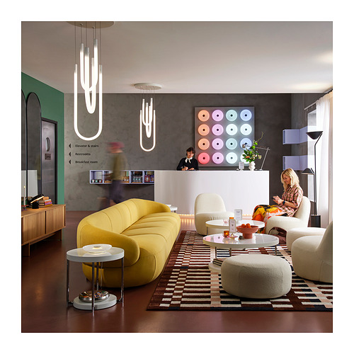 TRÅDNATE floor uplighter/reading lamp