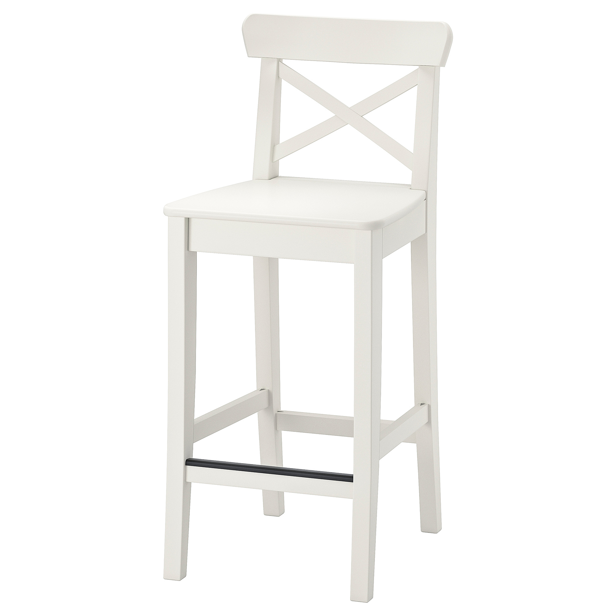 INGOLF bar stool with backrest