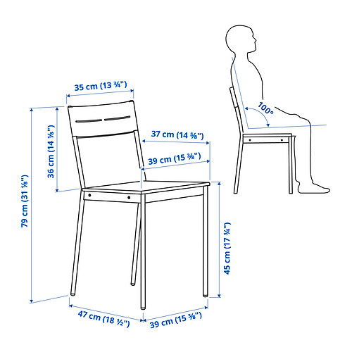 SANDSBERG - 餐椅, 黑色/棕色 | IKEA 線上購物 - PE835187_S4