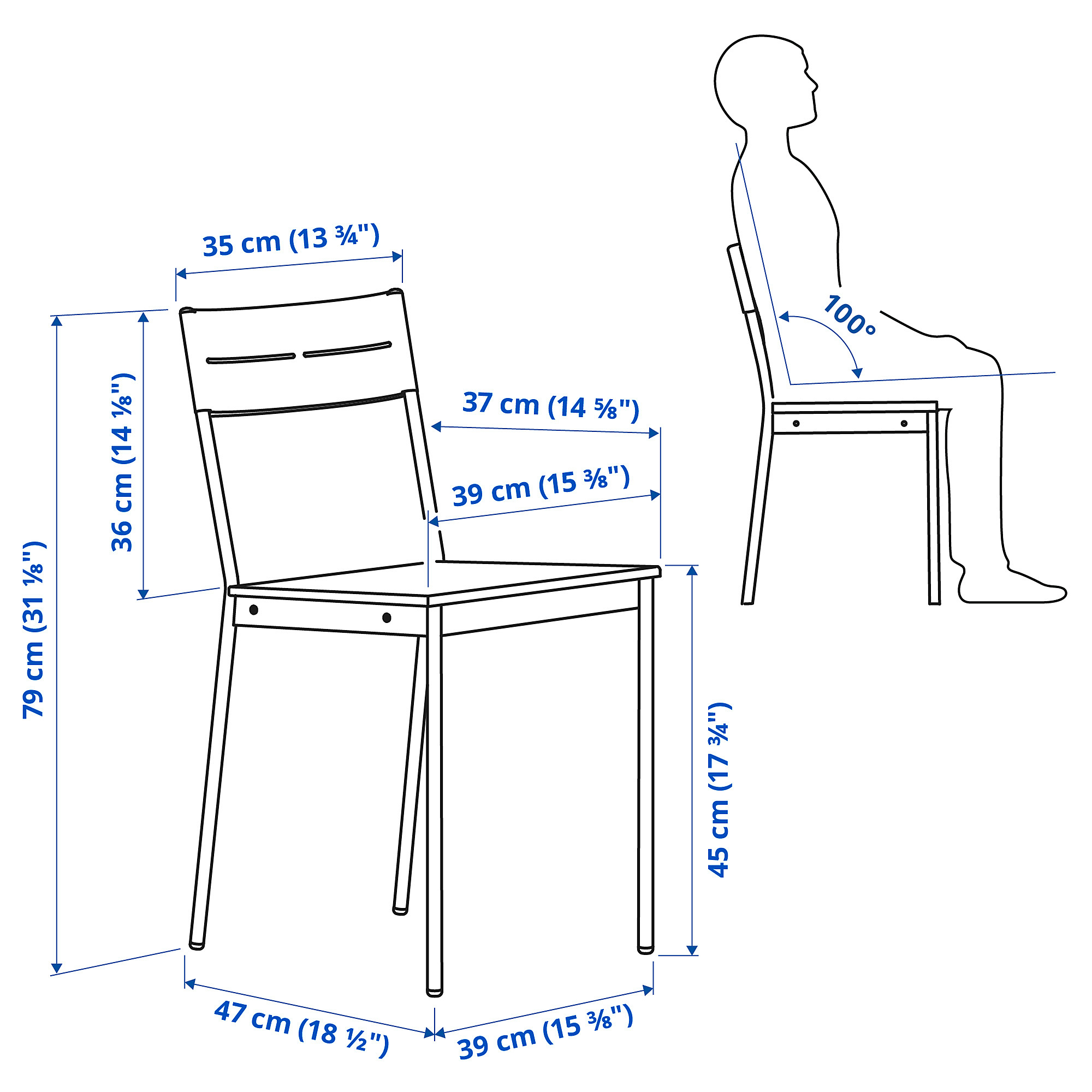 SANDSBERG/SANDSBERG table and 2 chairs