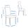 KÄTTIL - 餐椅, 白色/Knisa 淺灰色 | IKEA 線上購物 - PE835191_S1