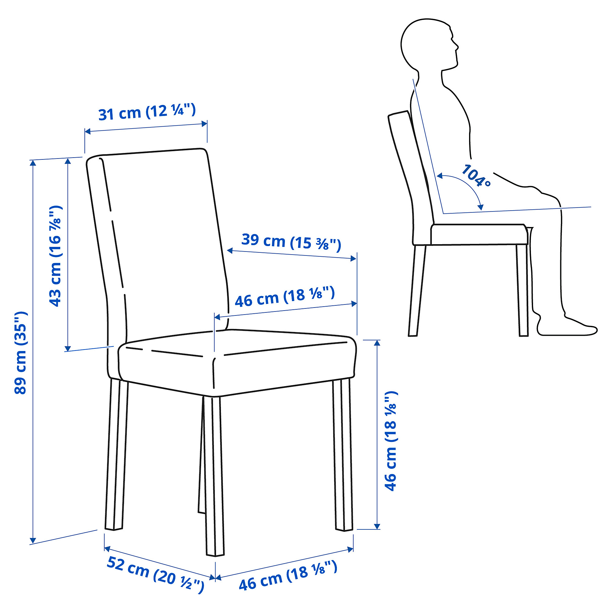 EKEDALEN/KÄTTIL table and 2 chairs