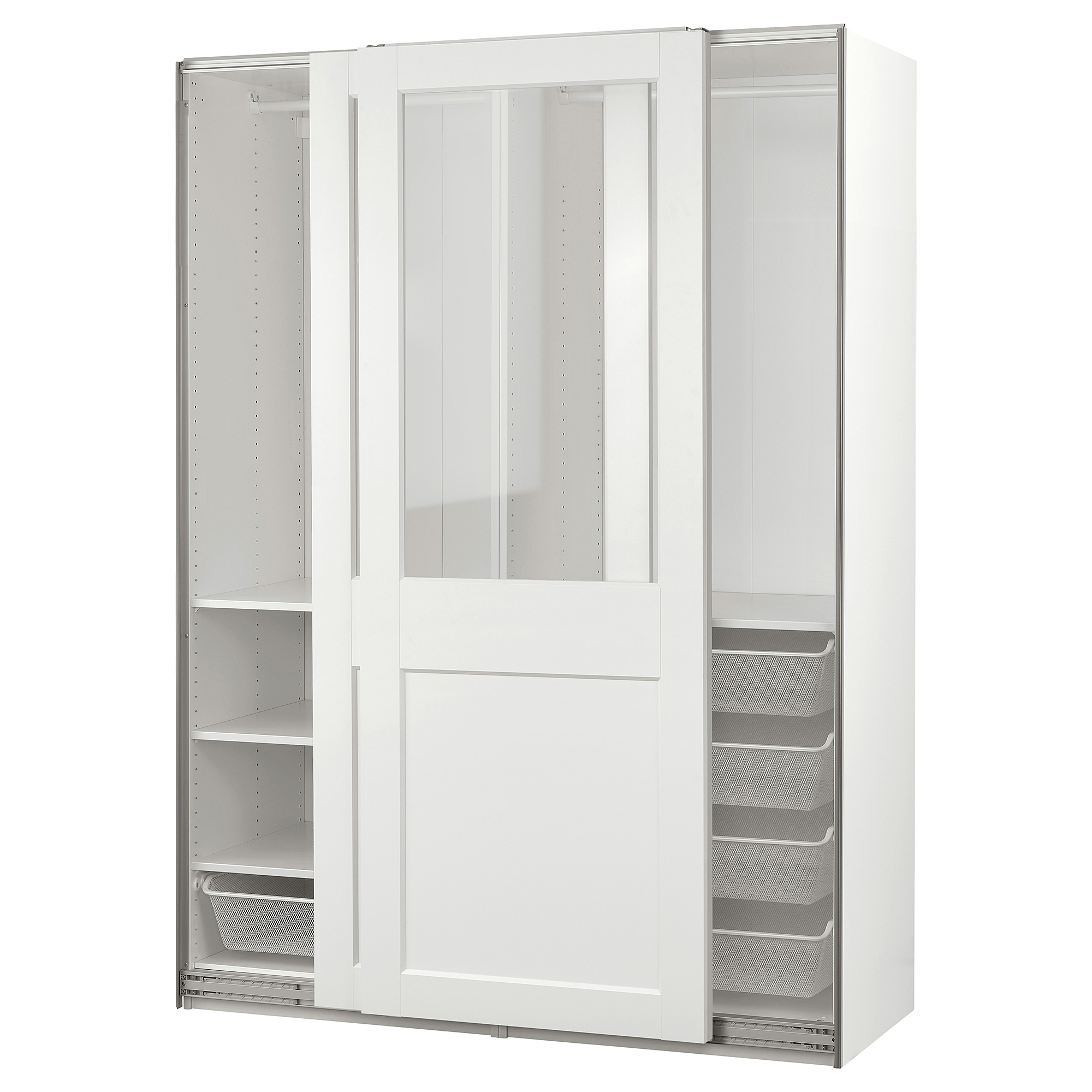 PAX/GRIMO wardrobe with sliding doors