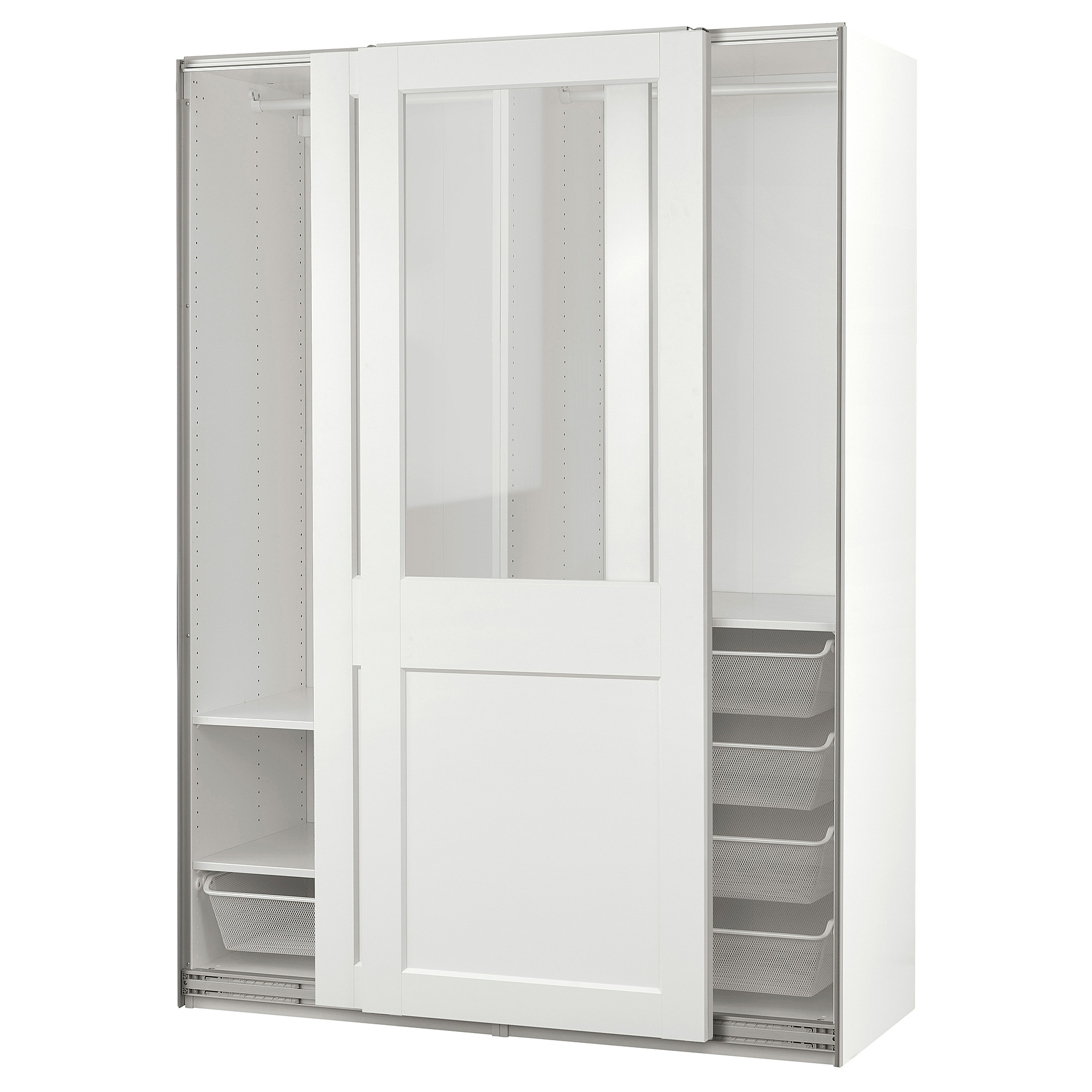 PAX/GRIMO wardrobe with sliding doors