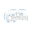 VIMLE 3-seat sofa