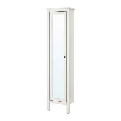 HEMNES - 高櫃附鏡門, 白色, 49x31x200 公分 | IKEA 線上購物 - PE693620_S4