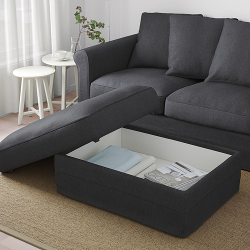 GRÖNLID - footstool with storage, Sporda dark grey | IKEA Taiwan Online - PE675062_S4