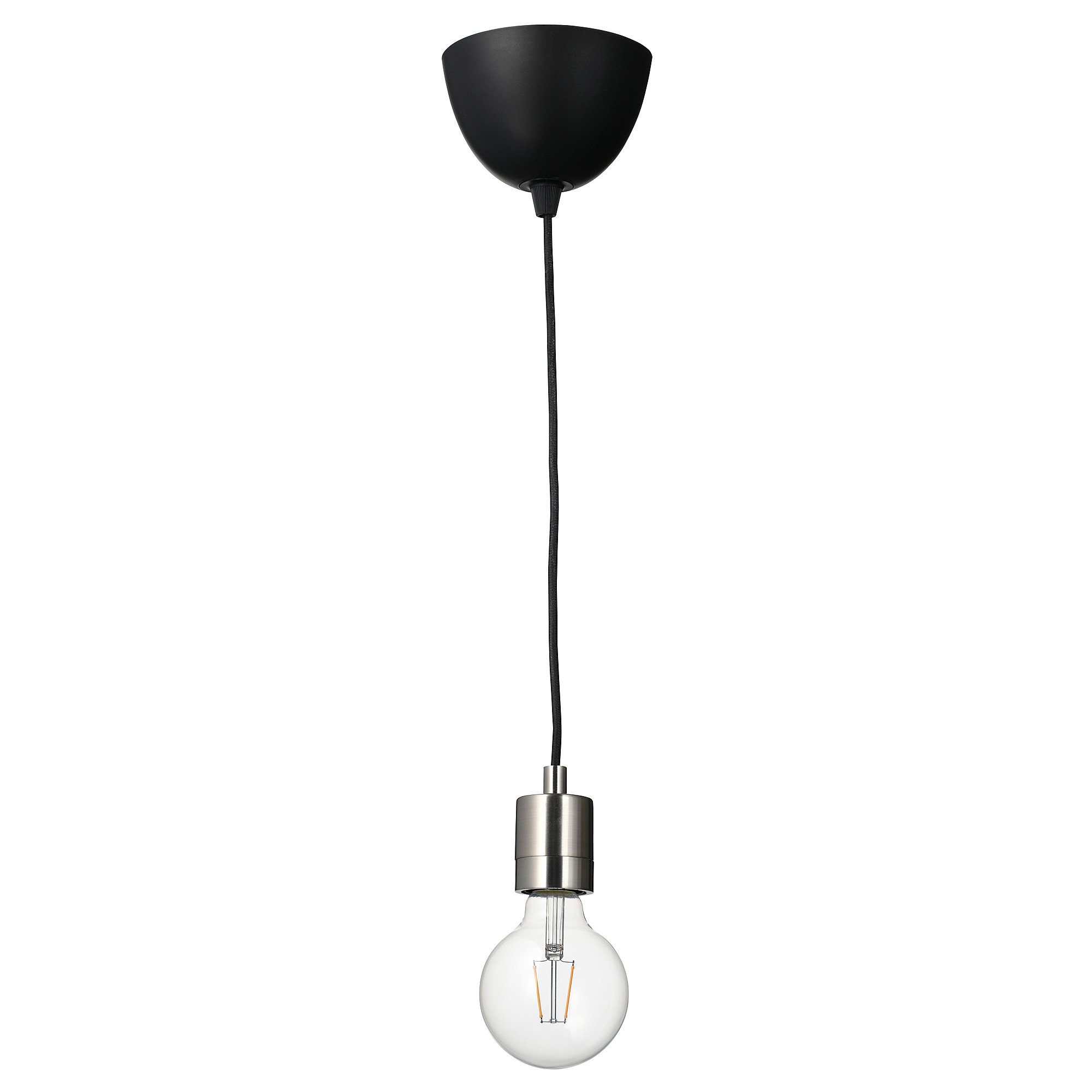 SKAFTET/LUNNOM pendant lamp with light bulb