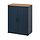 SKRUVBY - cabinet with doors, black-blue, 70x90 cm | IKEA Taiwan Online - PE876442_S1