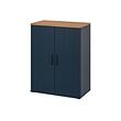 SKRUVBY - cabinet with doors, black-blue, 70x90 cm | IKEA Taiwan Online - PE876442_S2 