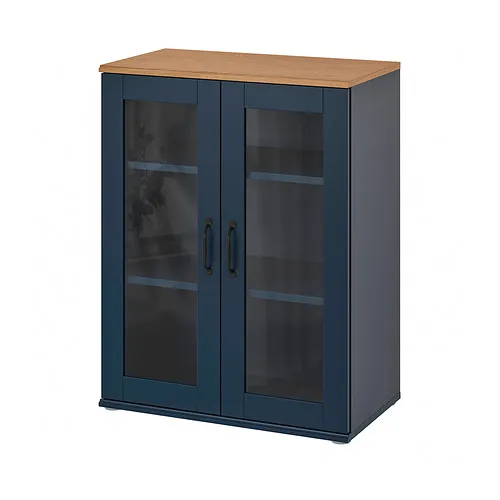SKRUVBY - 玻璃門櫃, 黑藍色, 70x90 公分 | IKEA 線上購物 - PE876445_S4