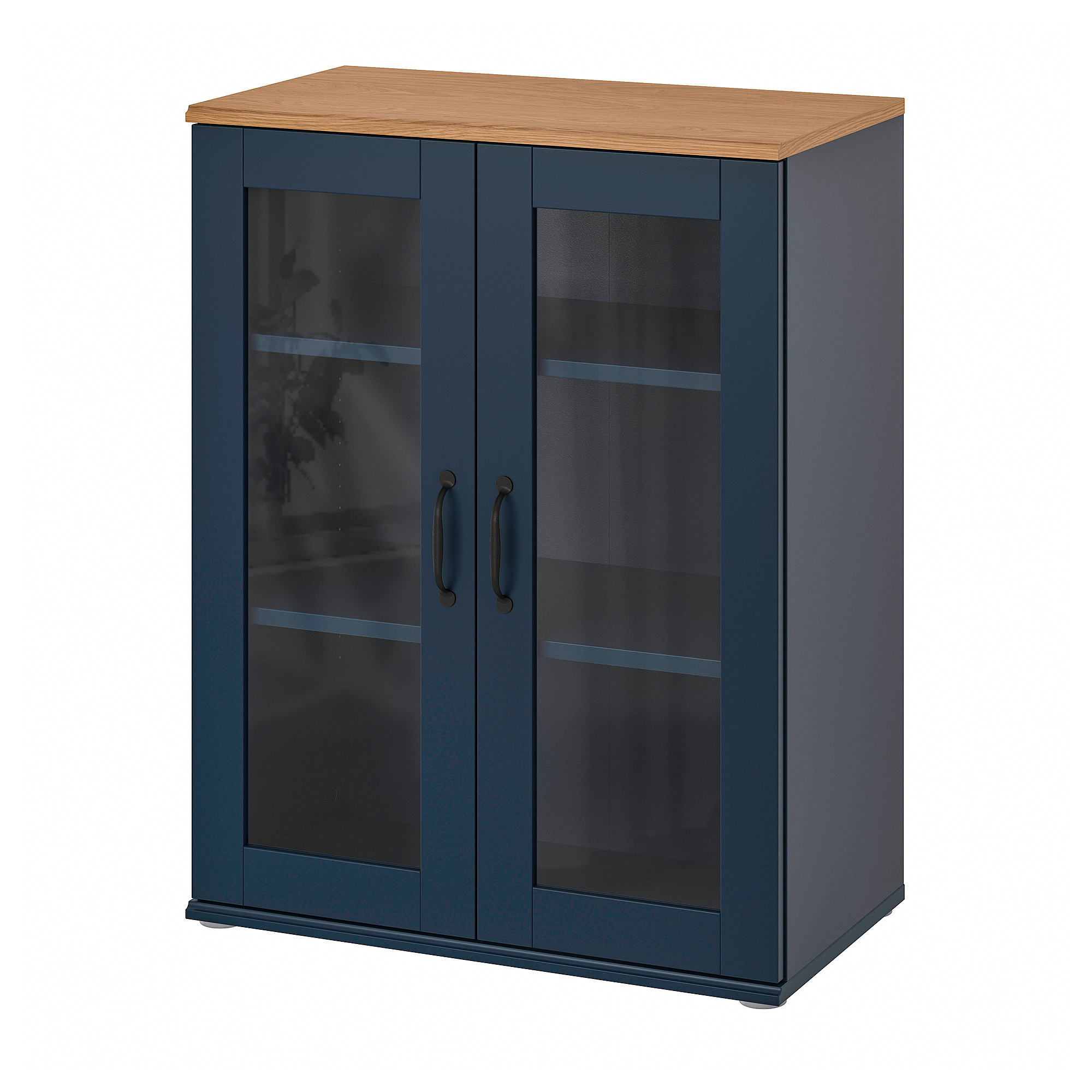 SKRUVBY cabinet with glass doors