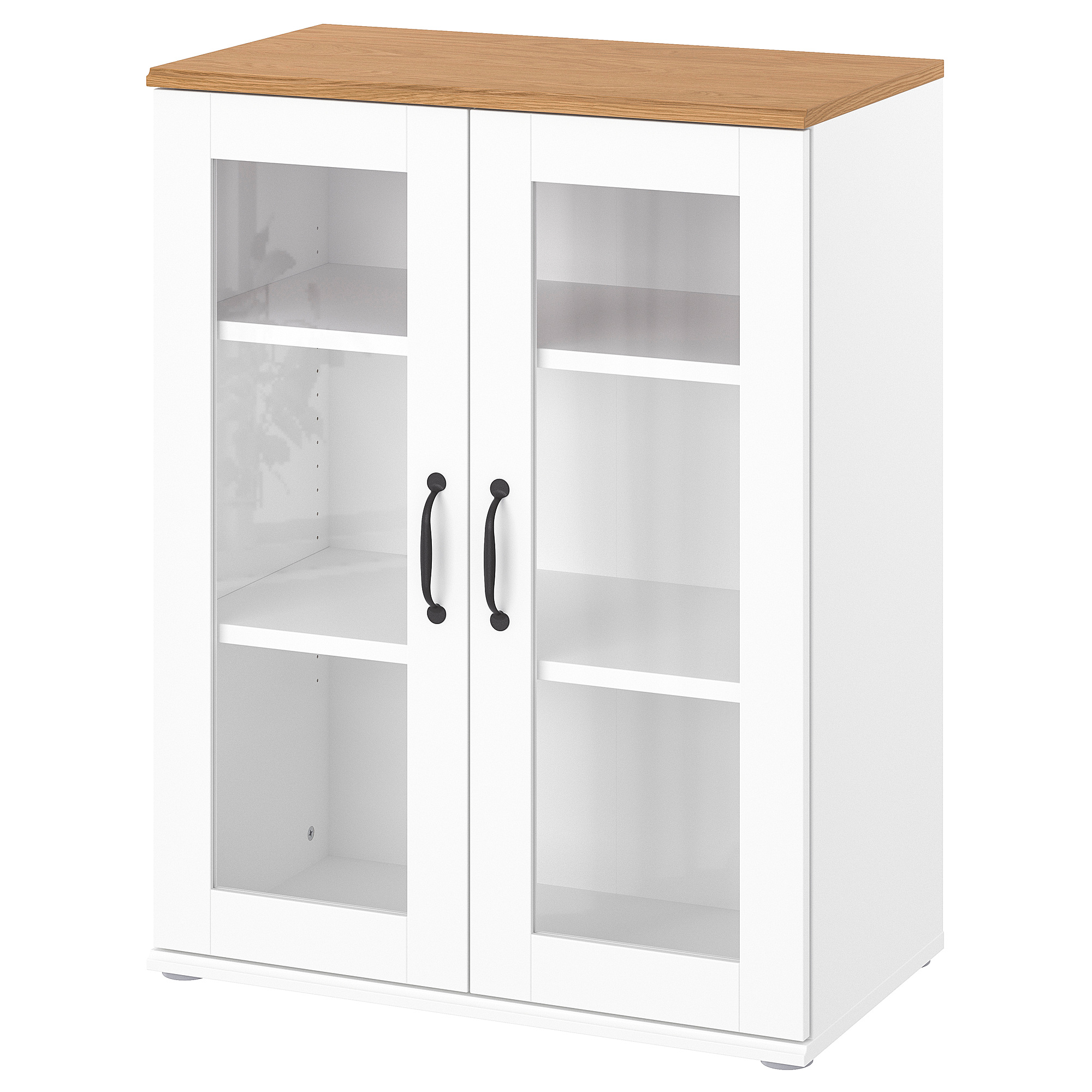 SKRUVBY cabinet with glass doors