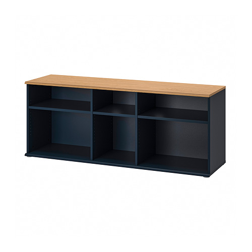 SKRUVBY - TV bench, black-blue, 156x38x60 cm | IKEA Taiwan Online - PE876449_S4