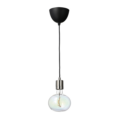 SKAFTET/MOLNART pendant lamp with light bulb