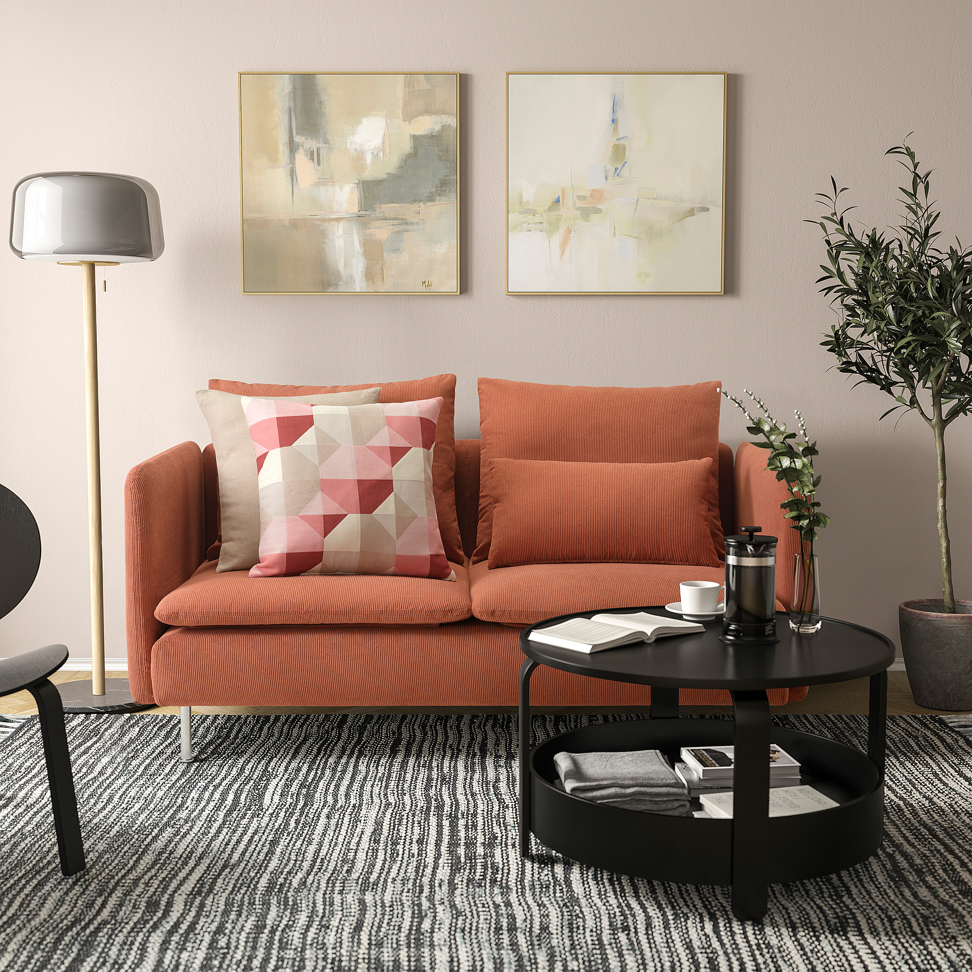 SÖDERHAMN compact 3-seat sofa