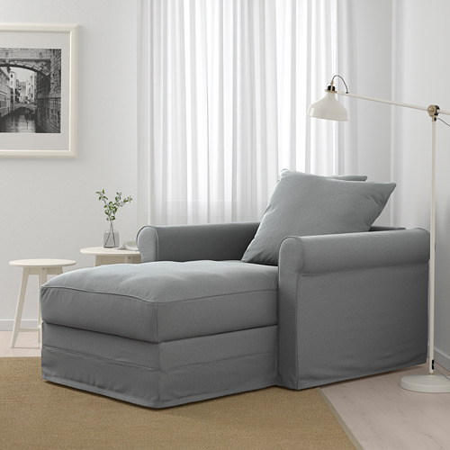 GRÖNLID - chaise longue, Ljungen medium grey | IKEA Taiwan Online - PE675098_S4