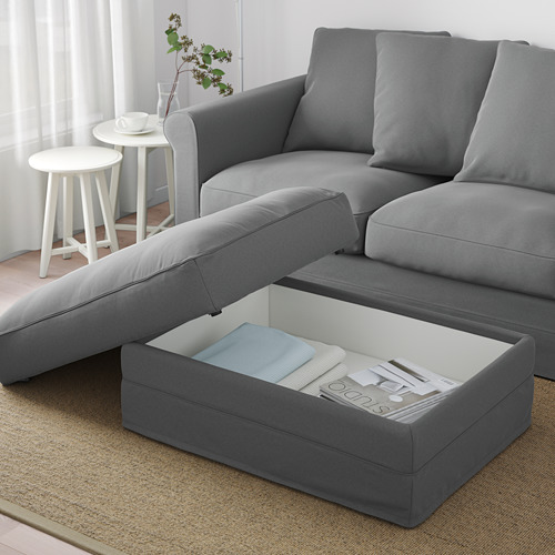 GRÖNLID - footstool with storage, Ljungen medium grey | IKEA Taiwan Online - PE675064_S4