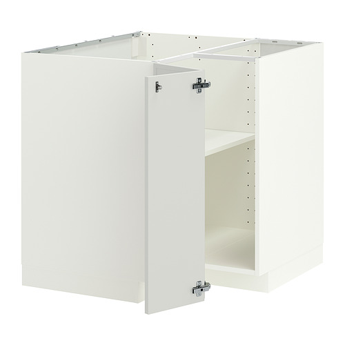 METOD corner base cabinet with shelf