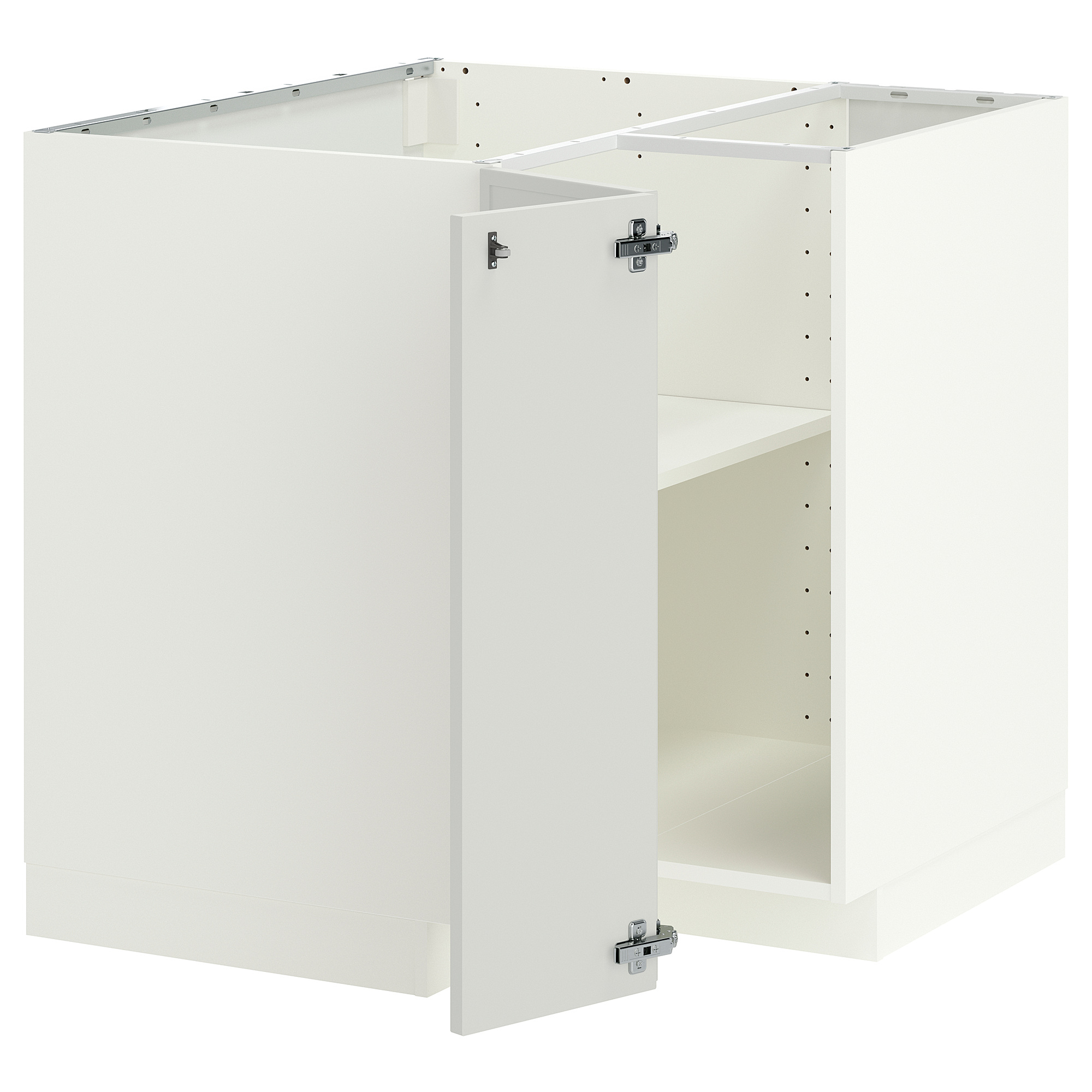 METOD corner base cabinet with shelf