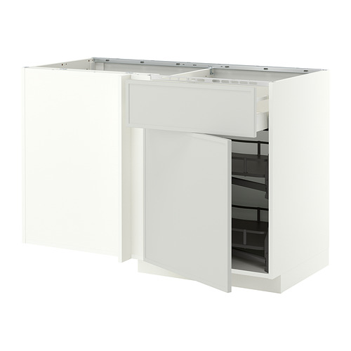 METOD/MAXIMERA corner base cab w drawer and p-out