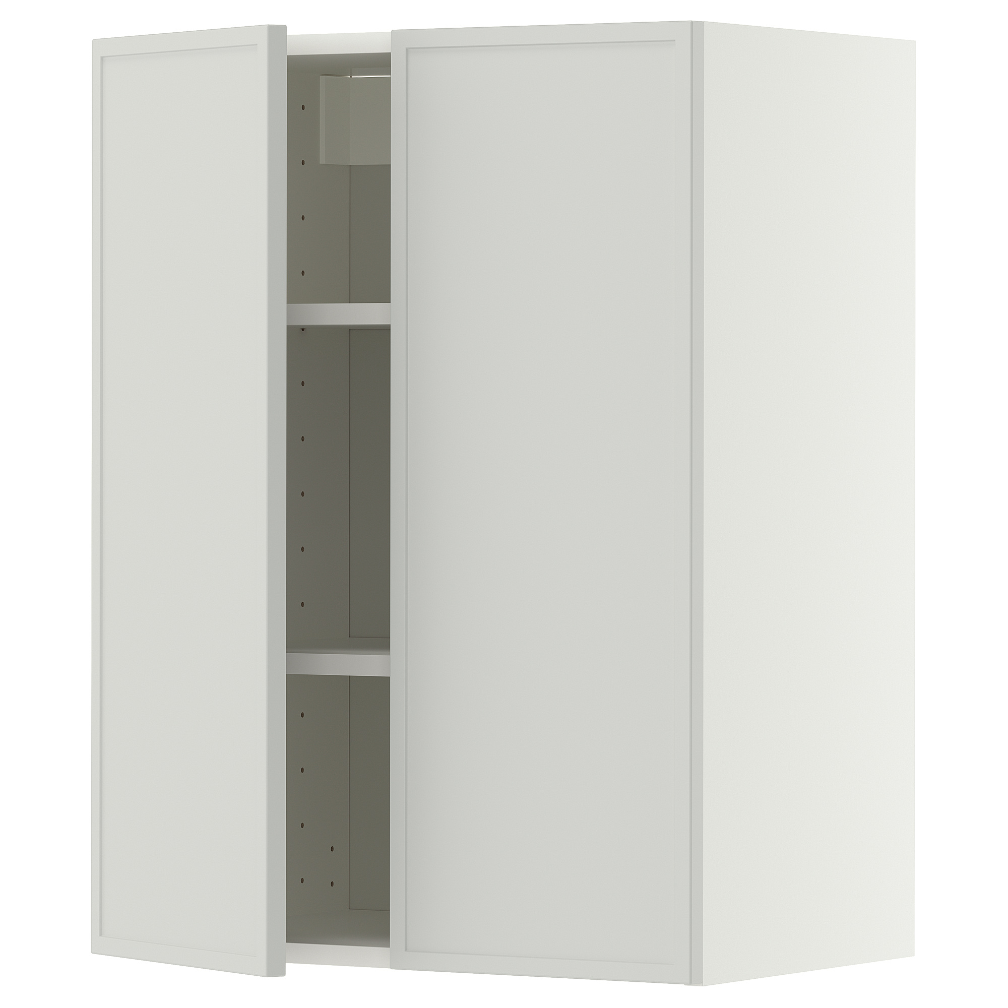 METOD wall cabinet with shelves/2 doors
