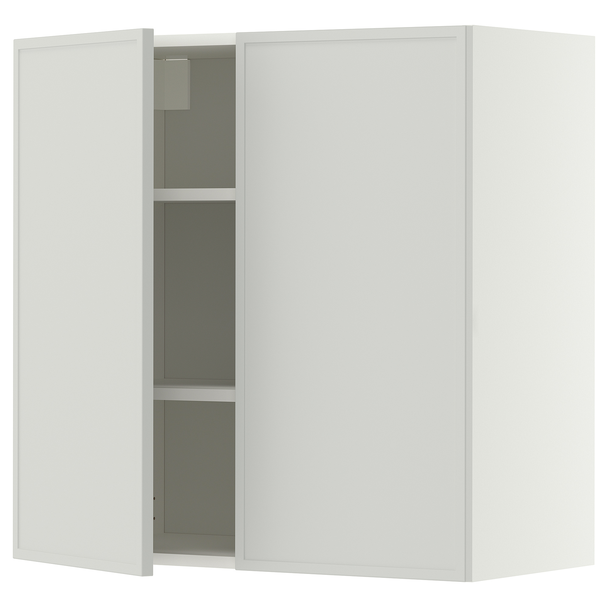METOD wall cabinet with shelves/2 doors
