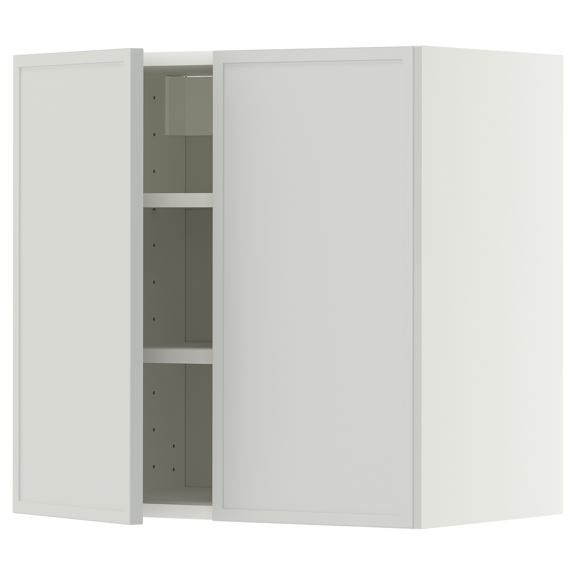 METOD wall cabinet with shelves/2 doors