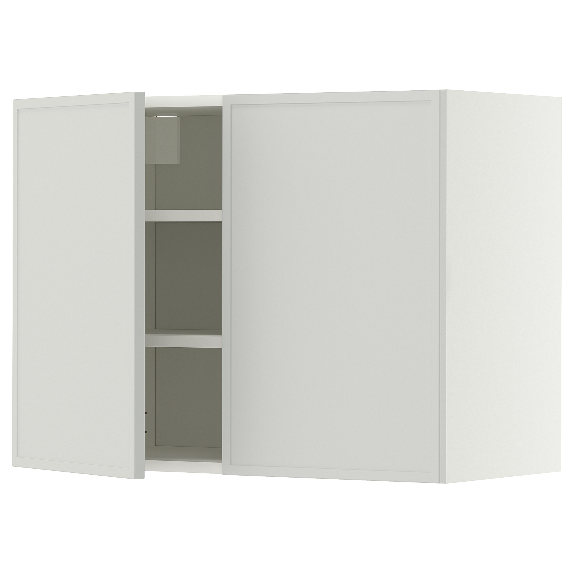 METOD wall cabinet with shelves/2 doors