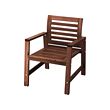 ÄPPLARÖ - chair with armrests, outdoor, brown stained | IKEA Taiwan Online - PE736197_S2 